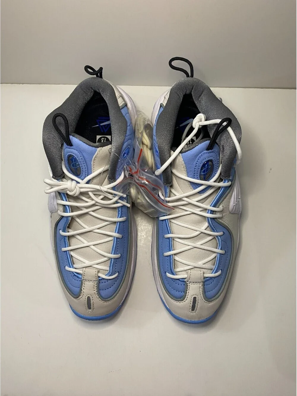 Nike Air Penny 2 DM9132-100 Mens Sneakers US 7.5 Blue White Basketball Shoes